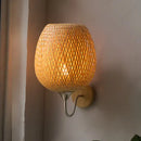 Axyaa Chinese Style Bamboo LED Wall Lamp for Living Room, Bedroom, and Hallway