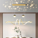 Axyaa Modern Ceiling LED Pendant Light Chandelier for Living & Dining Room