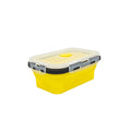 Axyaa Silicone Folding Lunch Box: Food Grade, Portable, Microwave Safe, Outdoor & Travel Friendly