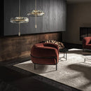 Axyaa Corrugated Glass Art Pendant Light: Modern Decor for Home, Office, Cafe