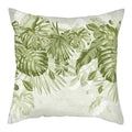 Axyaa Peacock Feather Polyester Cushion Covers - Leaf Printed Decorative Pillow Cases