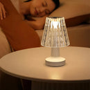 Axyaa Crystal Diamond LED Desk Lamp for Bedroom Office Wedding Night Light
