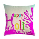Axyaa Holi Holiday Pillowcase: Vibrant Decor for Home, Office, or Party