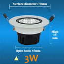 Axya 3W LED Downlight: Warm/Cold White, Round Recessed Ceiling Lamp, Indoor Lighting