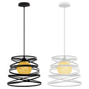 Axyaa Modern Spiral Swirl Pendant Light Fixture