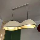 Axyaa White Resin Terrace Chandelier LED Pendant Light for Modern Interior Decor