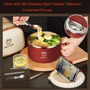 Axyaa Stainless Steel Ramen Bowl with Tableware