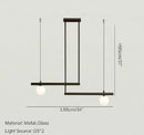 Axyaa Nordic White Glass Ball Chandelier for Kitchen Dining Room Table