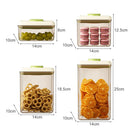 Axyaa Food Storage Box: One-Button Press, Large Capacity, Transparent Container
