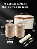 Axyaa Stainless Steel Lunch Box Set with Insulated Bag, Thermal Food Container