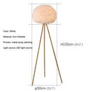 Axyaa Nordic Feather Floor Lamp LED Standing Light for Living Room & Bedroom