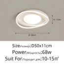 Axyaa Nordic White Ceiling Lamp for Minimalist Home Decor & Lighting Control