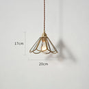 Axyaa Glass LED Pendant Lights Copper Modern Hanging Lamp