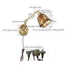 Axyaa Vintage Glass LED Wall Lights - Rotate Wandlamp