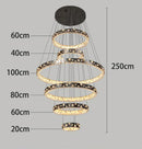Axyaa LED Chandelier for Modern Dining Room - Indoor Ceiling Lighting