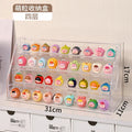 Axyaa Mini Food Toy Display Shelf Acrylic Storage Box Transparent Organizer