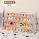 Axyaa Mini Food Toy Display Shelf Acrylic Storage Box Transparent Organizer