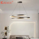 Axyaa Spiral Chandelier: Modern Dimmable Round Ceiling Light in Black/White
