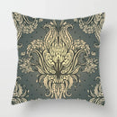 Axyaa Baroque Geometric Throw Pillow Case, Elegant Vintage 45X45CM Cushion Cover for Home