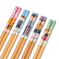 Axyaa Bamboo Chopsticks Spoon Set - Reusable Sushi Food Stick Gift Tableware