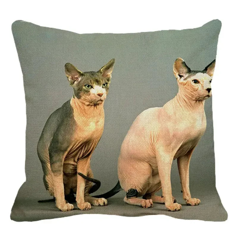 Cute Axyaa Sphinx Cat Cushion Cover 45X45cm - Home Sofa Decoration Pillowcase