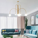 Axyaa Magic Beans Glass Chandelier - LED Pendant Light for Home Décor
