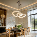 Axyaa Marble Chandelier: Spanish Marble Pendant Lights for Kitchen, Living Room, Loft