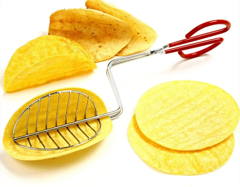 Axya Taco Pancake Cake Holder Rack - Kitchen Cooking Fry Basket Colander