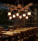 Axyaa Retro Solid Wood Art Lamp for Bar Restaurant Corridor - Creative Wall Decor