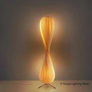 Axyaa Japanese Style Wooden Floor Lamp LED Bedroom Living Room Stand Light