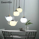 Axyaa Teapot Pendant Lights: Modern LED Hanging Lamps for Home Decor