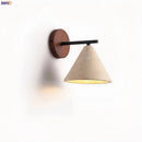 Axyaa Nordic LED Wall Sconce Wood Travertine Light Fixture