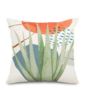 Tropical Leaf Geometric Pattern Cushion Cover - Axyaa Decor for Sofa, Bedroom, Car