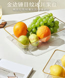 Axyaa Rectangular Plastic Fruit Tray for Home, Living Room, Tea Cup & Dim Sum.