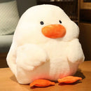 Axyaa Dudu Duck Warm Hand Pillow Insert Dual-Use Cushion Quilt for Office and Sleep
