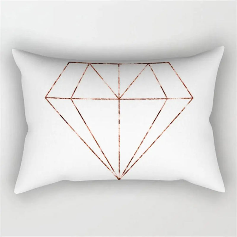 Axyaa Geometric Striped Rectangular Pillowcase for Home Decor