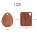 Axya Black Sandalwood Chopping Board: Antibacterial Solid Wood Plate for Stylish Kitchen