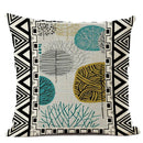 Axyaa Geometric Cushion Cover 45x45cm Linen Abstract Design Pillow