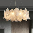 Axyaa Glass Chandeliers: Artistic LED Hanging Lamps for Wedding Party Decor