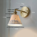 Axyaa Modern Copper LED Wall Sconce with Pull Chain Switch