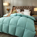 Axyaa 3D Down Quilt - Luxury Goose Down Comforter with Soft Cotton Fabric