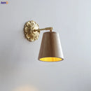Axyaa Nordic Copper LED Wall Lights for Home Indoor Stair Mirror Bedroom Lamp