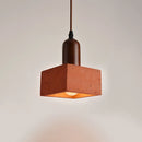 Axyaa Red Stone Ceiling Light: Retro Industrial LED Home Decor for Modern Spaces