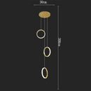 Axyaa Nordic Luxury LED Chandelier for Dining Room, Living Room, and Stairs