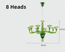 Axyaa Modern Crystal Chandelier Classic Arm Hanging Lamp for Living Room