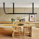Axyaa Leather Belt Chandelier: Minimalist Nordic Design Pendant Light, LED for Kitchen Island