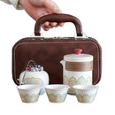 Axyaa Portable Travel Tea Set | Outdoor Kung Fu Tea Set for Quick Guest Cup