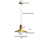 Axyaa Nordic Wood Glass LED Pendant Light for Dining Bedroom Balcony
