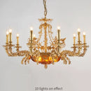Axyaa French Country Style Copper Chandelier for Bedroom and Dining Room