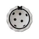 Axya Polka Dot Ceramic Tableware Set, Cute Bow Design, Nordic Style Dinner Plate & Rice Bowl